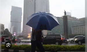 Hujan deras guyur Jakarta Kamis sore