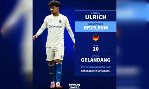 Laurin Ulrich, pemain Jerman berdarah Indonesia ini ramai diperbincangkan