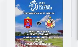 Super League: Persijap Jepara vs Semen Padang di Indosiar Kamis sore