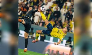 Gol salto dari Cristiano Ronaldo kukuhkan Al Nassr di puncak klasemen
