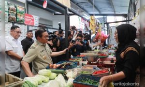 Gubernur Pramono Anung resmikan pengoperasian pasar Kombongan Kemayoran