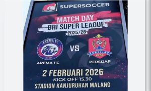 Super League: Arema FC vs Persijap Jepara di Indosiar Senin sore
