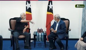 Musisi legendaris Iwan Fals diterima Perdana Menteri Timor Leste Xanana Gusmao