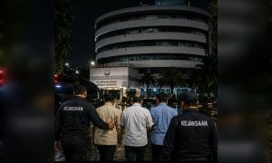Dadan Hindayana Cs digiring ke gedung Kejaksaan Agung