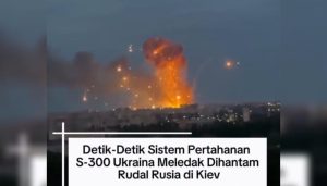 Sistem pertahanan udara Ukraina di Kiev hancur diserang peluru kendali Rusia